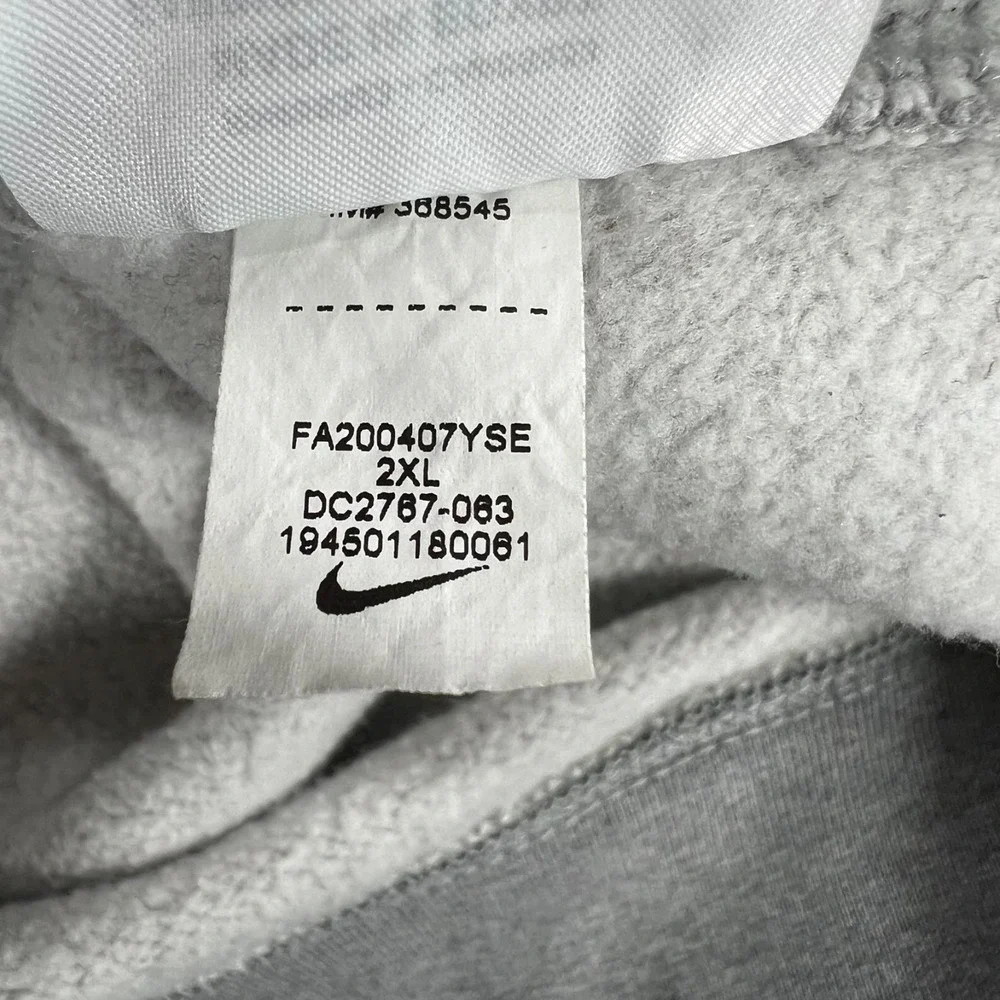 Nike‎ Hoodie Sweatshirt Mens 2XL XXL Gray Geometric Long Sleeve Casual Active